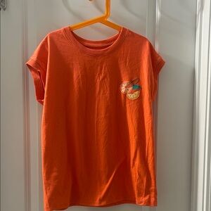 Cat & Jack Orange Tee with Fruit Design